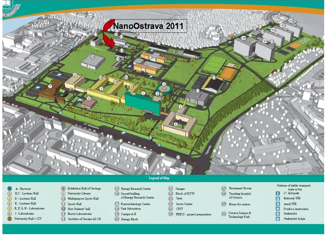Map of the campus. [ To see the original size click on 1:1 ] 